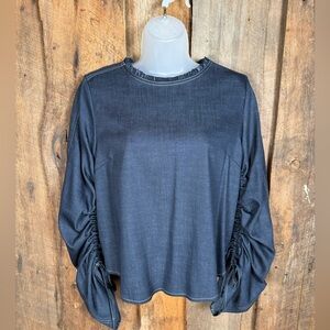 Elaine Kim Drawstring Sleeve Top - Size Xsmall/Petite